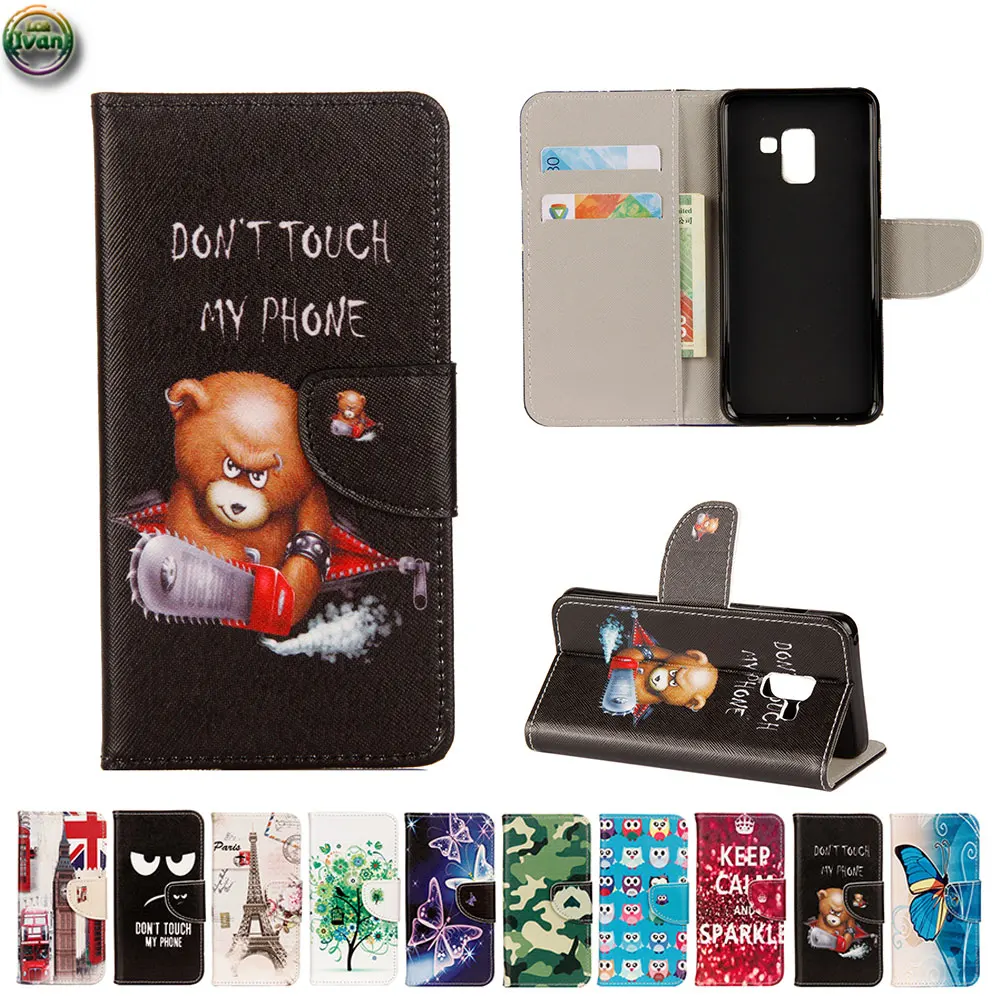 Wallet Case For Samsung Galaxy J6 J 6 2018 SM-J600L SM-J600N SM-J600G/DS Phone Leather SM J600L J600N J600G/DS Magnetic Bag | Мобильные