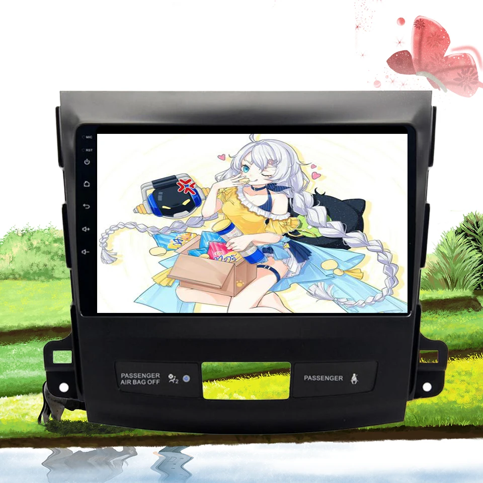 Best AutoRadio 1 Din Android 9.1 Car DVD Player For  Mitsubishi Outlander 2006 - 2013 Cassette Carplay SIM lte GPS Navigation BT Wifi 1