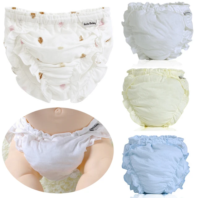 Natural Bamboo Cotton Potty Briefs Newborn Baby Panties New born Baby