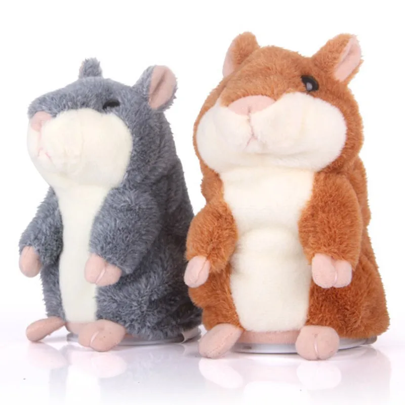 Livraison directe Promotion belle parler Hamster parler parler enregistrement sonore répéter peluche Animal Kawaii Hamster jouets anniversaire