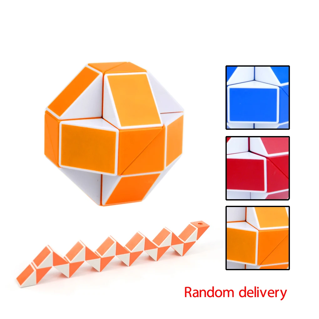 3D Puzzle Novelty Toys Magic Cube Educational Brain Teaser IQ Mind Game For Children Adult Snake Shape Educational Toys Snake