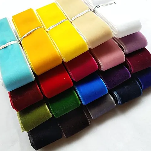 20 ярдов/лот 15-16 мм разноцветные бархатные ленты отделка швейная ткань DIY ручной работы украшения Аксессуары