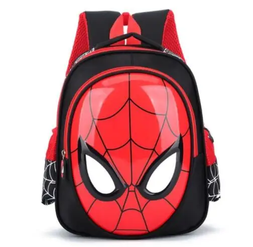 Из мультфильма, популярная яркая детская одежда с рисунком персонажей рюкзаки с принтом Человека-паука для детей детский для детской школы