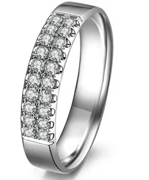 

Natural Diamond Ring GVBORI 18K White Gold Ring Fine Jewelry Free Shipping Love Gift Women Brand Ring Natural man ring diamond
