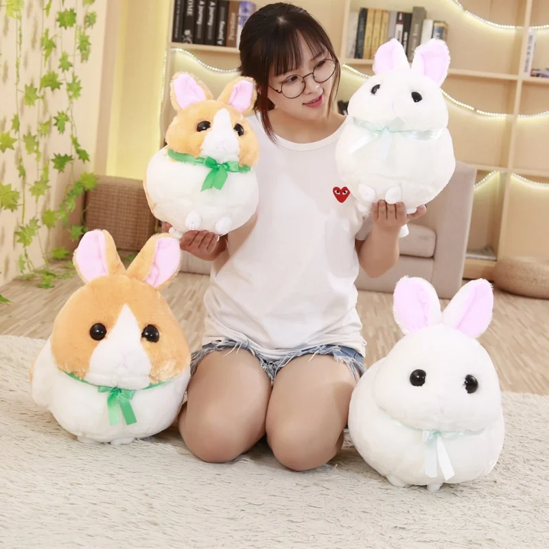 

1pcs 30/40cm Cute Animal Soft Spherical Rabbit Plush Toy Stuff Doll Birthday Presents For Children Kids