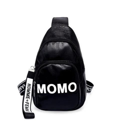 

korean Fashion Casual Fanny Pack Women Personality Letter Street Trend Waist Bag Leather Shoulder Belt Bag Bolsa Feminina D201