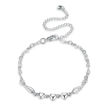 

New Arrival Silver Plated Anklet for Women Les bracelets de cheville Popular Jewelry Hight Quality Foot Chain
