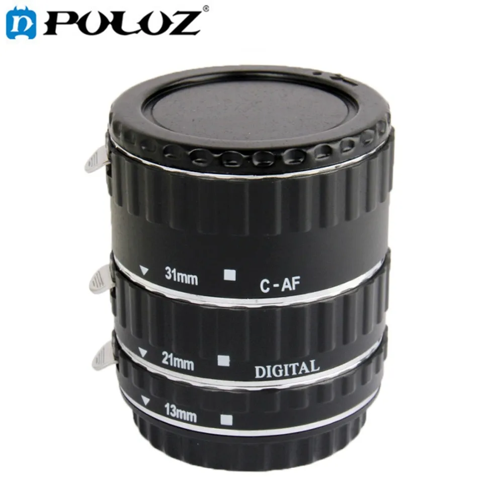 

PULUZ S-DAL-0012 Auto Macro Extension Tube Set for Canon DSLR, Material: Copper