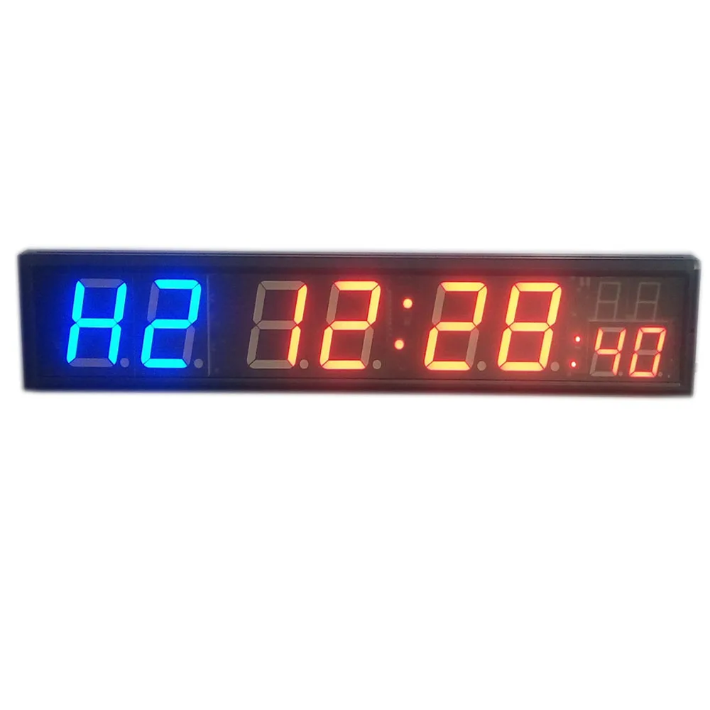 Freight free 4'' 8Digits LED Countdown Clock Workout Timer For Garage Home Gym Crossfit Training EMOM Tabata Fitness Timer