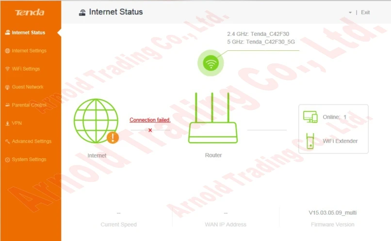 Английская Прошивка Tenda двухдиапазонный 11AC/n/g 1200 Мбит/с беспроводной Wi Fi роутер