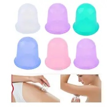 Силикон антицеллюлитный баночный массаж вакуум Средства ухода за кожей лица Чашки разные цвета