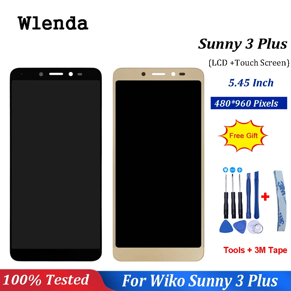 

New Original For Wiko Sunny 3 Plus Sunny3+ LCD Display with Touch Screen Digitizer Mobile Phone Accessories+Tools