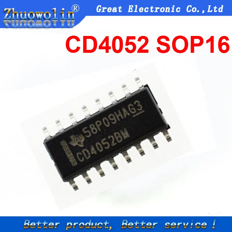 20PC/Lot CD4052BM HCF4052 SOP 16-in Integrated Circuits from Electronic ...