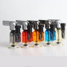 Creative Elbow Windproof Cigarette Lighter Metal Gas Lighter Butane Spray Gun Welding Torch Lighter Blue Flame moonlight sword creative windproof lighter bronze