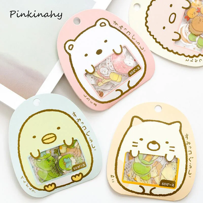 

Cute Sumikko Gurashi Diary Memo Pad Label Pack Decorative Mobile Scrapbooking DIY Stickers