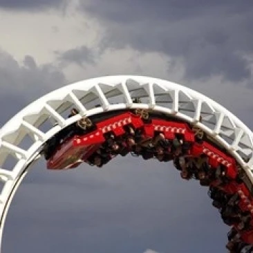 Rollercoaster  Sea World  Gold Coast  Queensland  Australia Poster Print by David Wall (26 x 17)