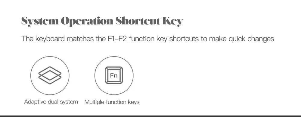 Xiaomi MIIIW Bluetooth Dual Mode Keyboard 2.4GHz Wireless Connection 10m 104 Keys Supports WindowsMacAndroidiOS Tablet # (4)