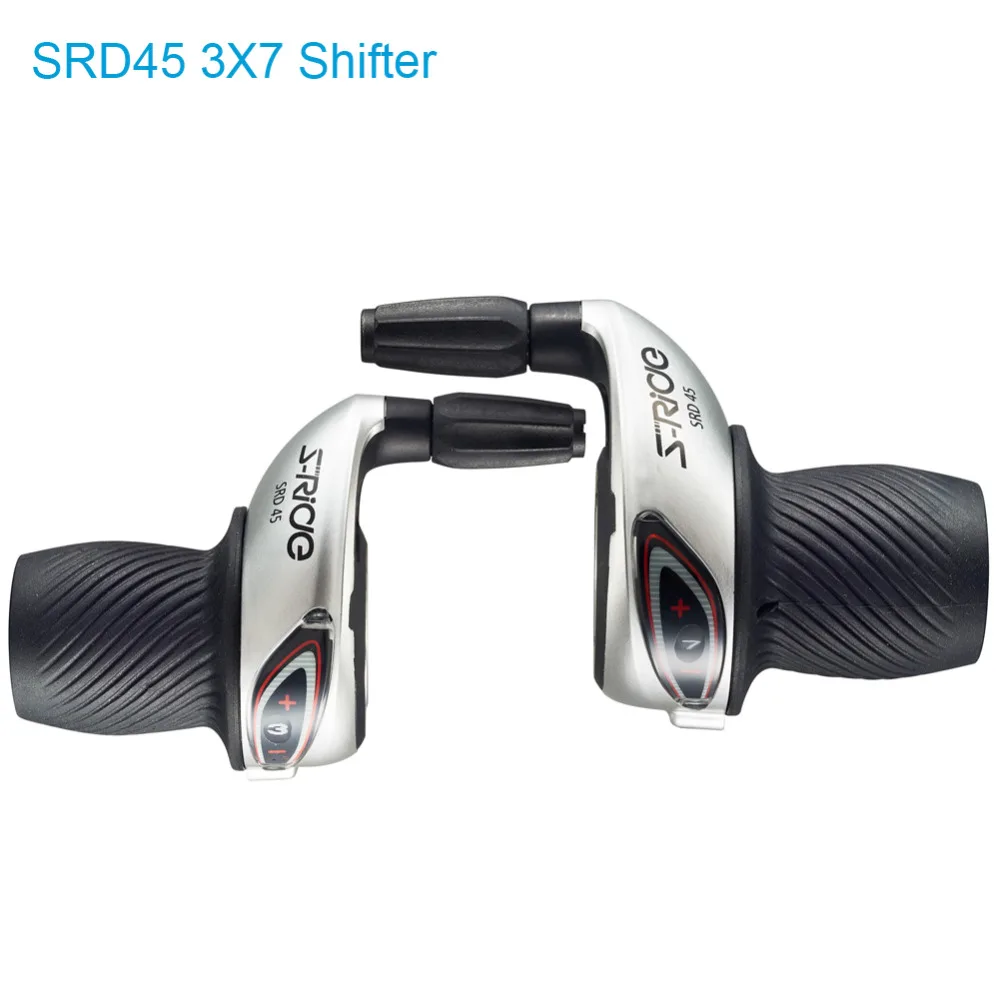 

S-Ride MTB Bicycle 3x7 Speed Twist Shifter Left/ Right Twist Grip Gear Shifters Bike Spring Shifting Fit for Shimano SL-RS25