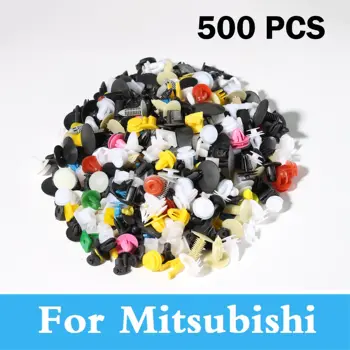 

500x Car Mixed Auto Bumper Rivet Retainer Push For Mitsubishi Pajero Mini Rvr Montero Sport Outlander Space Star Mirage Montero