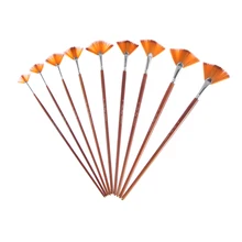 9 шт./компл. набор кистей и ручек с деревянной ручкой акриловая вода масляная живопись артистическая Расчёска набор школьные канцелярские творческие принадлежности