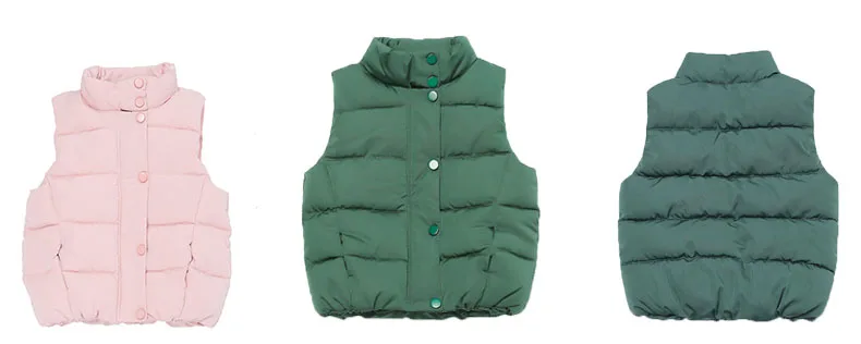 little big girls vest winter autumn padded teenage boys vests and waistcoats kids black green pink teenagers children clothing (49)