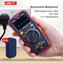 UNI-T UT123 Mini Digital Multimeter;AC DC Voltage meter;Resistance(Ohm) Temperatue tester;NCV/Continuity Test/EBTN Color Screen