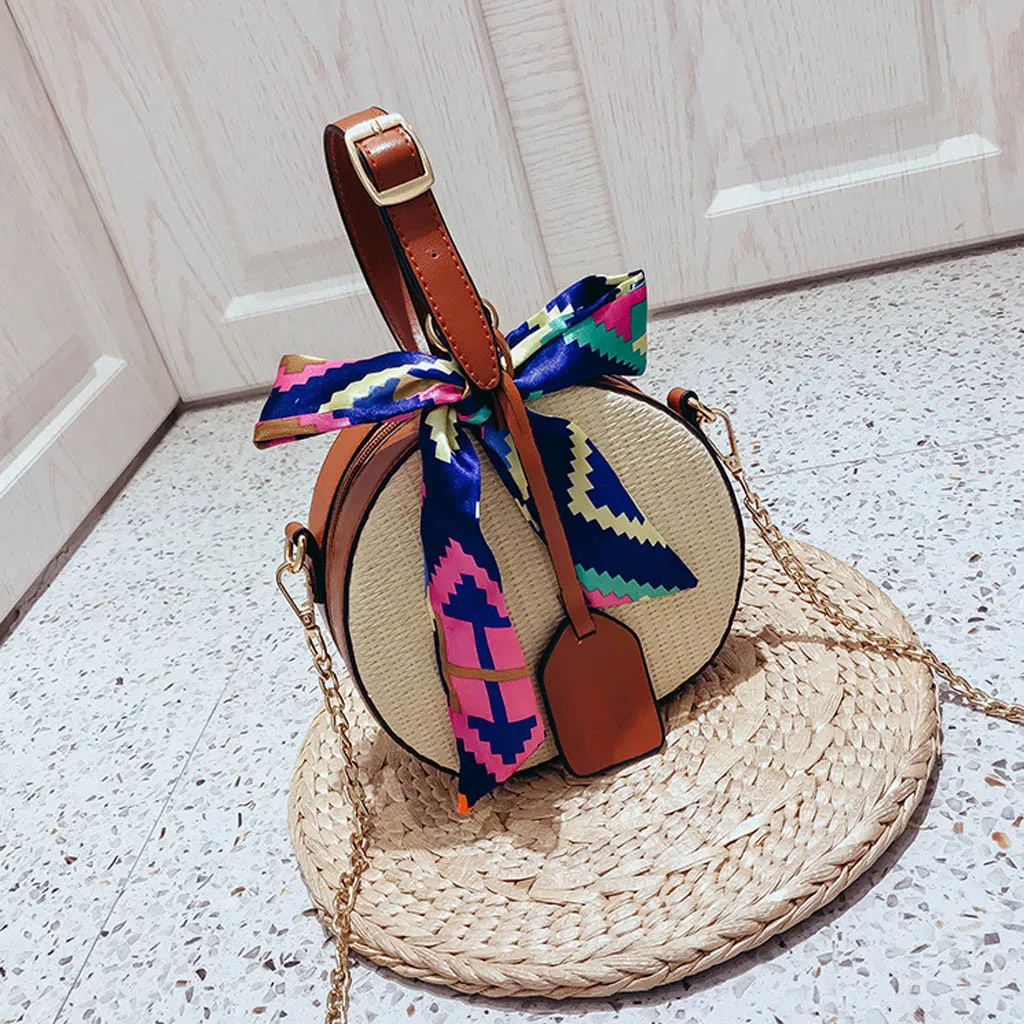 Соломенная пляжная сумка Bolsa Feminina плечевые шарфы мессенджеры через плечо сумки