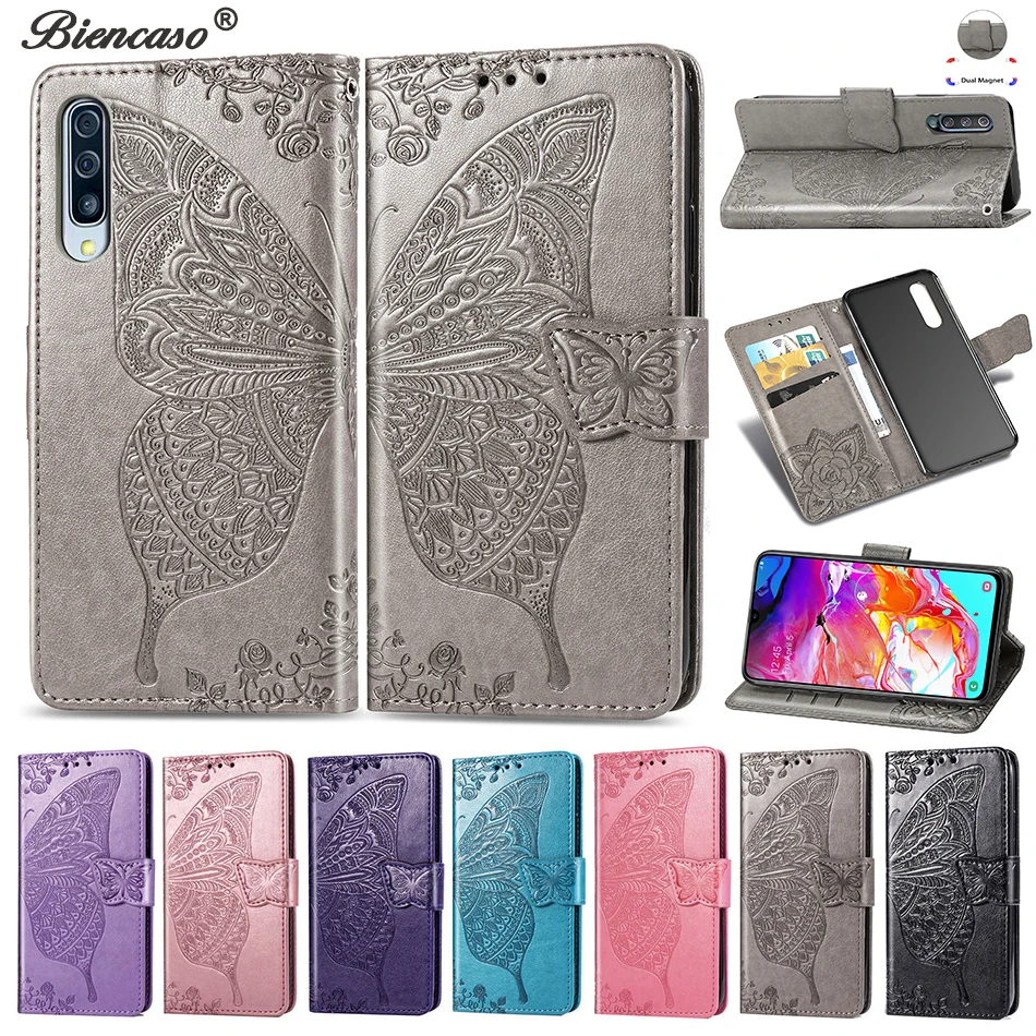 

Butterfly Wallet Card Slot Case For Samsung Galaxy S10 S10e S9 S8 Plus S7 Edge J4 J6 A7 2018 M10 M20 A10 A30 A40 A50 Phone Cover