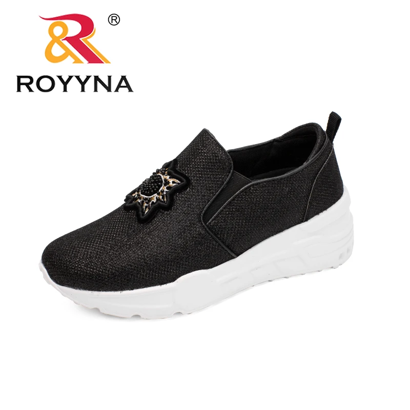 

ROYYNA New Arrival Fashion Style Women Sneakers Shoes Flower Femme Casual Shoes Synthetic Feminimo Flats Krasovki Tenis Mujer