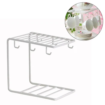 

Drain Cup Holder Iron Art Drain Cup Holder Multifunctional Glass Cup Shelf Household Coffee Mug Storage Rack