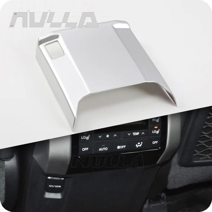 Chrome Rear Air Conditioning Outlet Cover Anti Kick Board Trim For Toyota Land Cruiser LC150 Prado 2018 Decoration Frame | Автомобили и