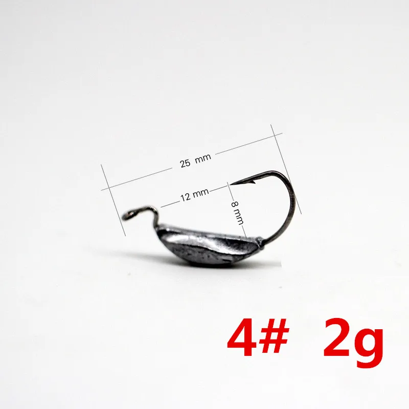 10pcs/lot Fishing hooks 4#  6#  8# jig head hooks crank hook for Soft Worm Bait Crankbait Fishing Tackle accessories Pesca