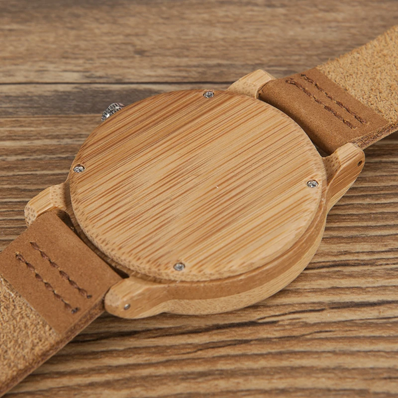 BOBO BIRD мужские часы Лидирующий бренд роскошные женские часы деревянные бамбуковые наручные часы с кожаным ремешком relogio masculino Прямая поставка