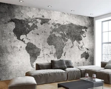 Beibehang Custom wallpaper European retro nostalgia world map Cement Wall Bar Cafe shop restaurant murals 3d wallpaper for walls цена Beibehang Custom wallpaper European retro nostalgia world map Cement Wall Bar Cafe shop restaurant murals 3d wallpaper for walls цены онлайн