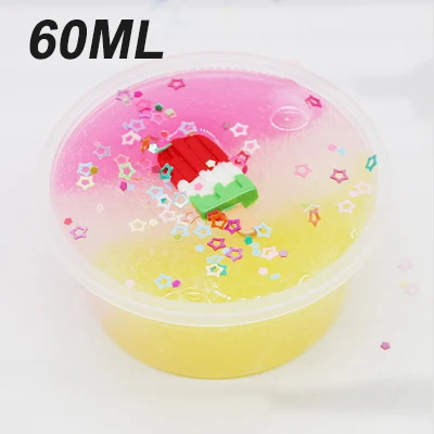 Fluffy Slime Color Ice Cream Cloud Star Slime Modeling Clay Rainbow Slime Toy For Children Antistress Lizun Additives for Slices - Цвет: 1