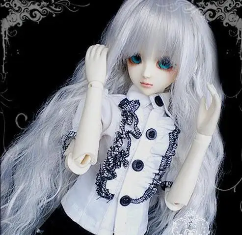 Новая Милая черно белая рубашка + юбка костюм/наряд для 1/3 1/4 BJD Кукла SD MSD одежда|doll