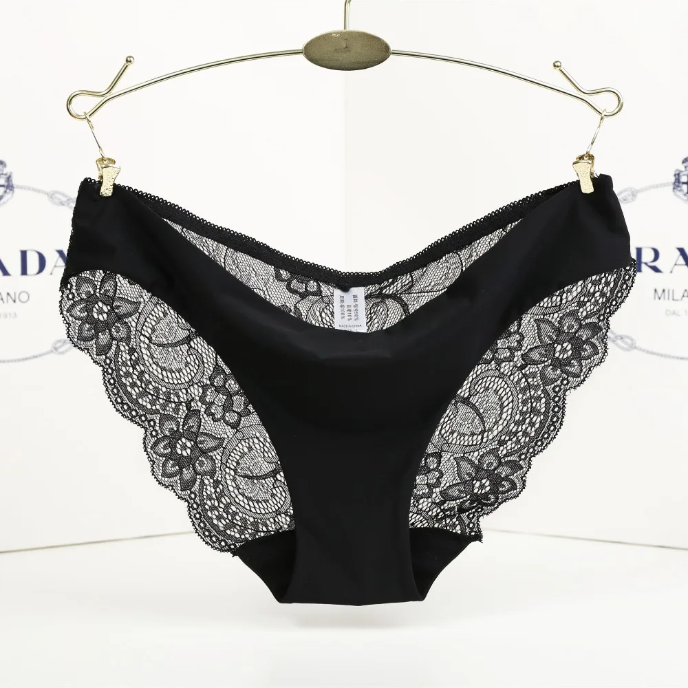 

S-XXL Size Summer Women's Panties Transparent Underwear Women Lace Soft Briefs Sexy Lingerie Women Low Waist panties