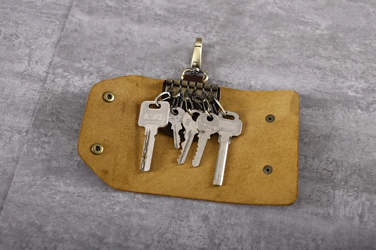 handmade key pouch leather