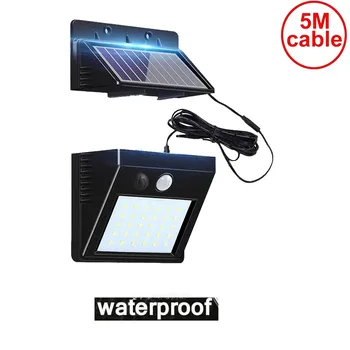 

30 leds solar light bulb strips led lamp motion wall security emergency street desk fence lighting for home living room outdoor