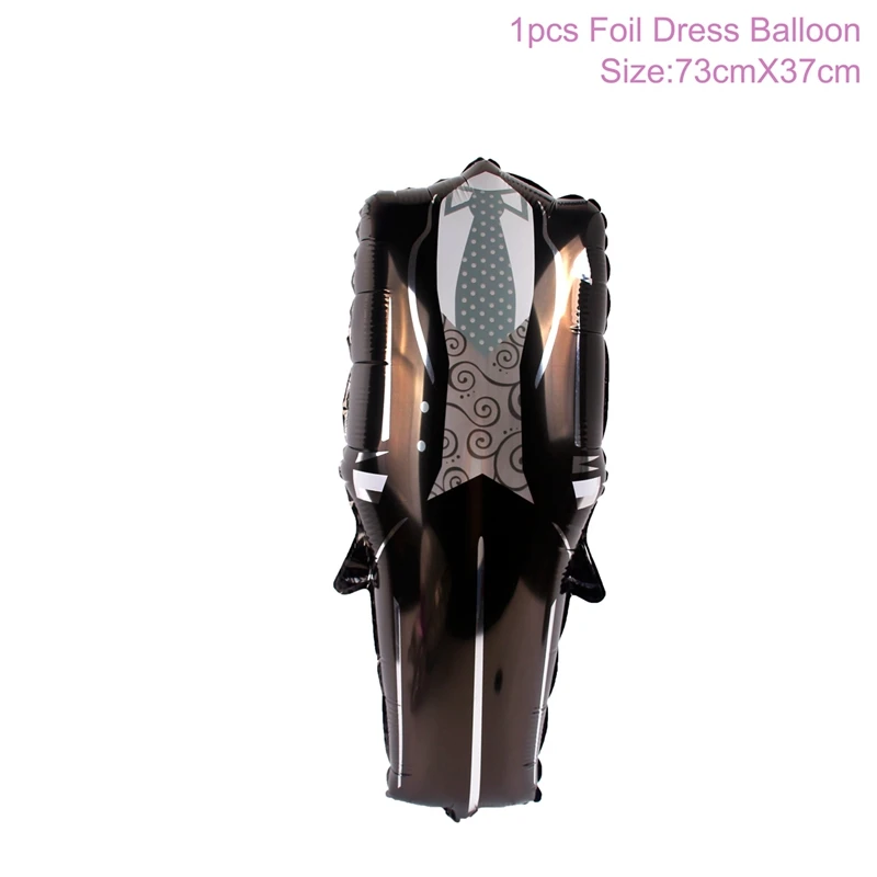 QIFU воздушные шары из фольги, принадлежности для вечеринки-девичника, свадебные вечерние воздушные шары, командные воздушные шары для невесты, аксессуары для свадьбы, душевые шары - Цвет: Groom Dress