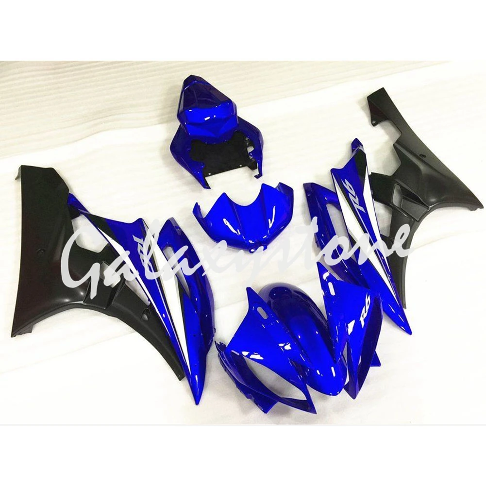 

Fit for Yamaha YZF-600 R6 2006-2007 ABS Injection Fairing Bodywork Set Black&Blue