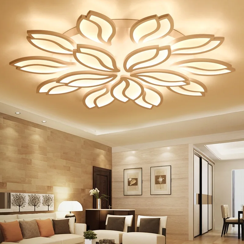 Us 105 79 29 Off Openlight Flower Home Commercial Indoor Led Ceiling Lamp Living Room Bedroom Study Room Aisle Ceiling Light In Ceiling Lights