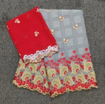 

Nigerian lace fabric swiss voile lace high quality HHH011. fabric 100% cotton embroidered dry lace for women 5+2yards/Set