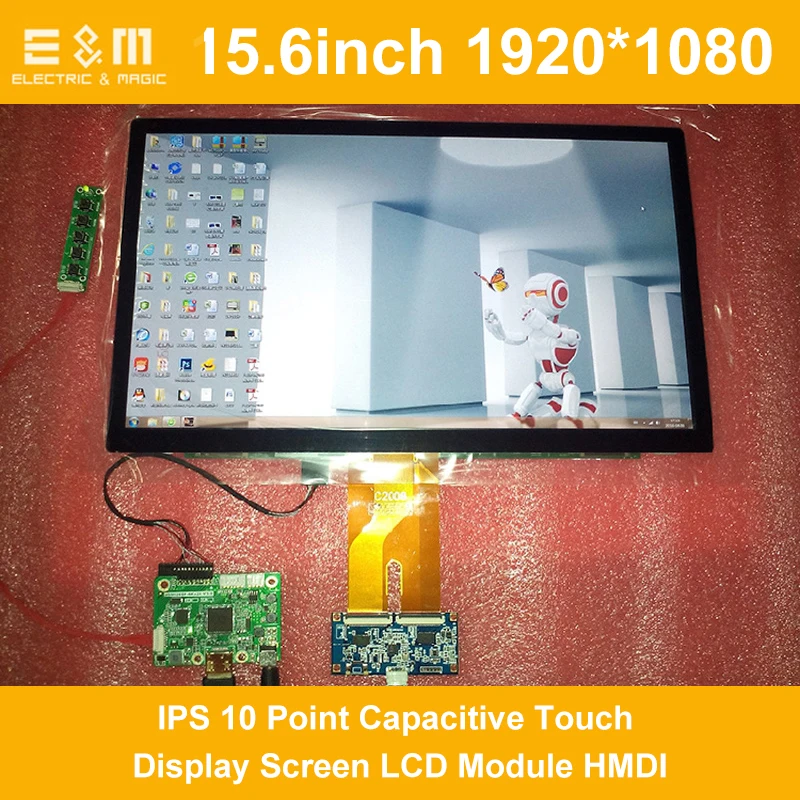 Портативный автомобильный монитор Raspberry Pi 3 15 6 дюйма 1920x1200 IPS 10-точечный емкостный