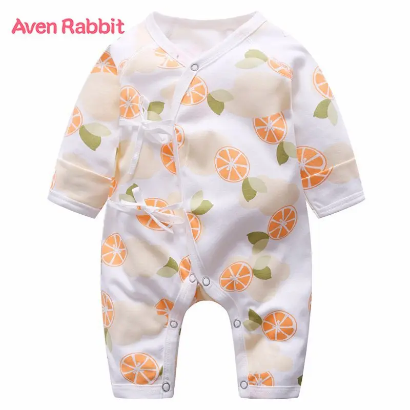 Aven/Одежда для новорожденных с кроликом, хлопковый костюм, милая одежда для маленьких девочек, весенне-Осенняя детская одежда с бабочками, боди для младенцев