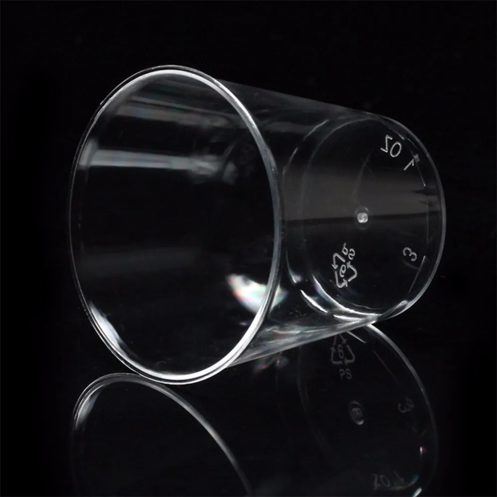Термостойкая стеклянная чашка с двойными стенками, пивные кофейные чашки ручной работы, 30 шт, прозрачные пластиковые вечерние стаканы es Jelly Cups Tumb#007