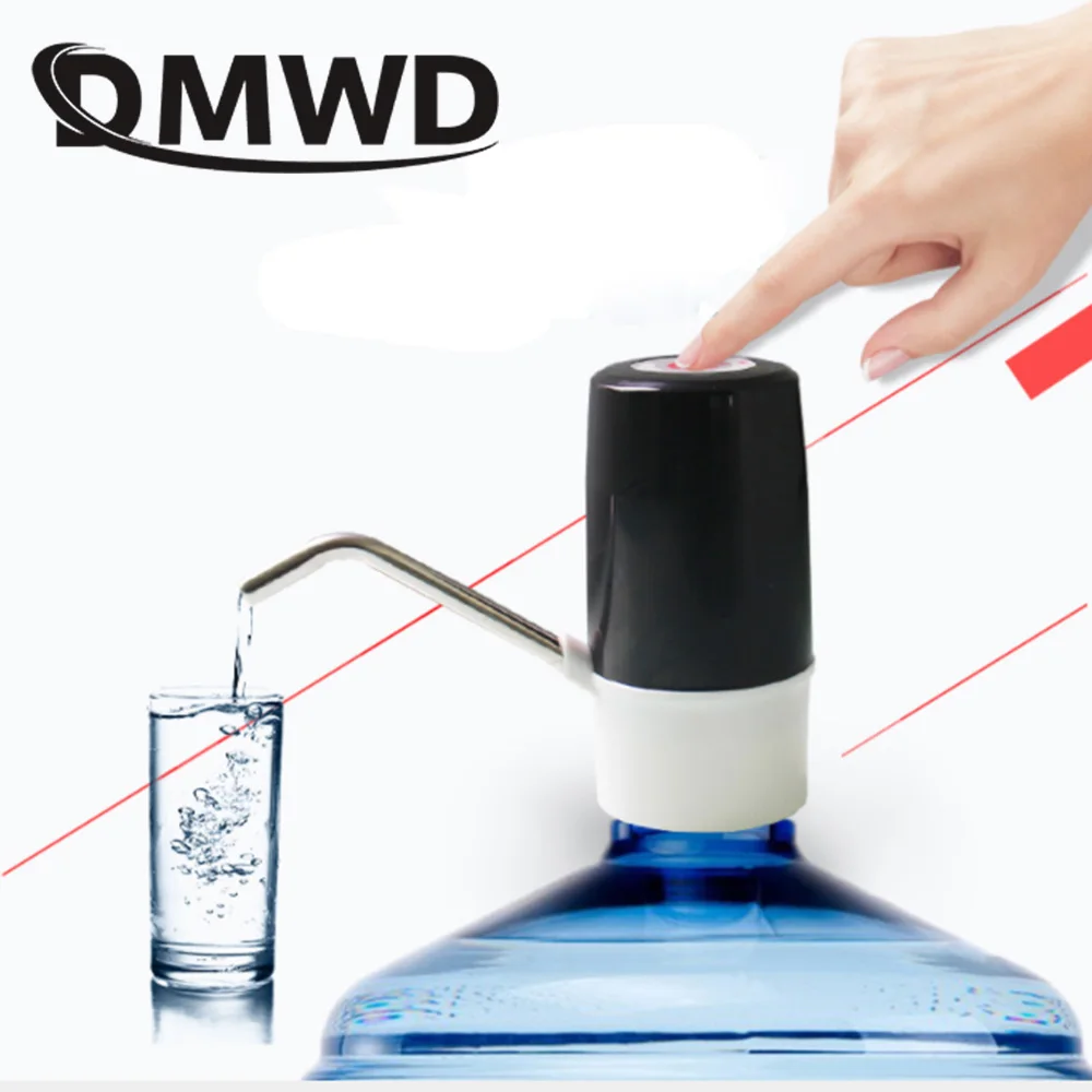 DMWD перезаряжаемые автоматический Электрический водяной насос диспенсер беспроводной аккумулятор Ручной пресс всасывающий блок галлон питьевой переключатель