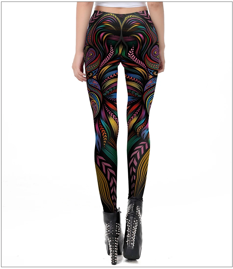 [You're My Secret]  Hot Sale Mask Paisley Mandala Skull Leggings For Women Leggins Digital Print Sexy Fantastic Ankle Pants yoga pants for women