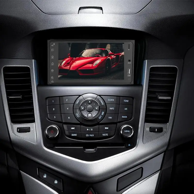 Perfect VODOOL 2 Din 7" Android Car Stereo Audio Video MP5 Player Bluetooth WiFi FM AM Radio GPS Navigation Navigator For Toyota Corolla 4