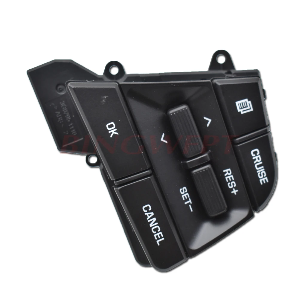 

Car Cruise Control Steering Wheel Buttons Switch Black for Hyundai Elantra AD Solaris 2017 2018 1.6L